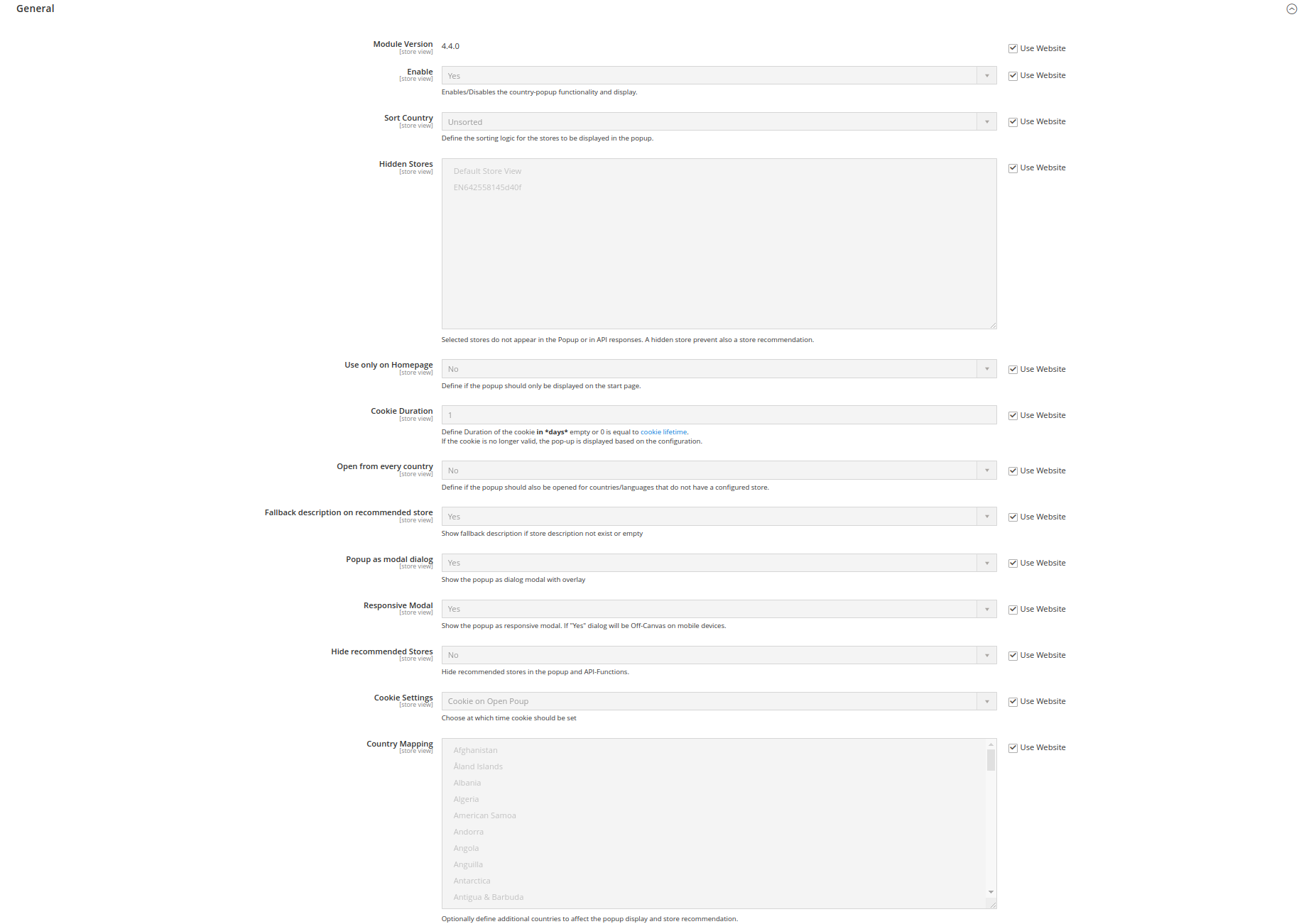 Allgemeine-Konfiguration