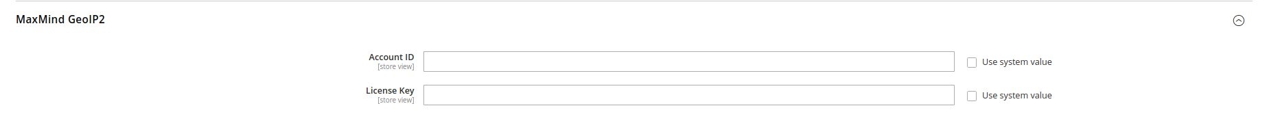 MaxMind-Konfiguration