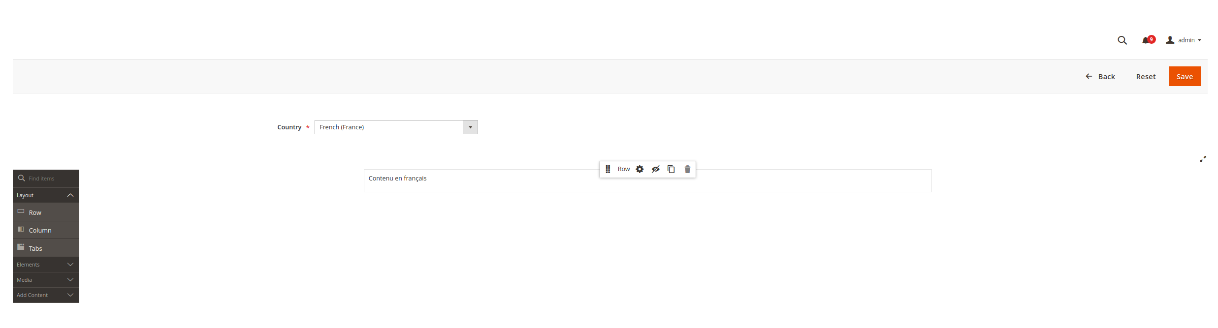 Länder-Inhalt-Bearbeitung