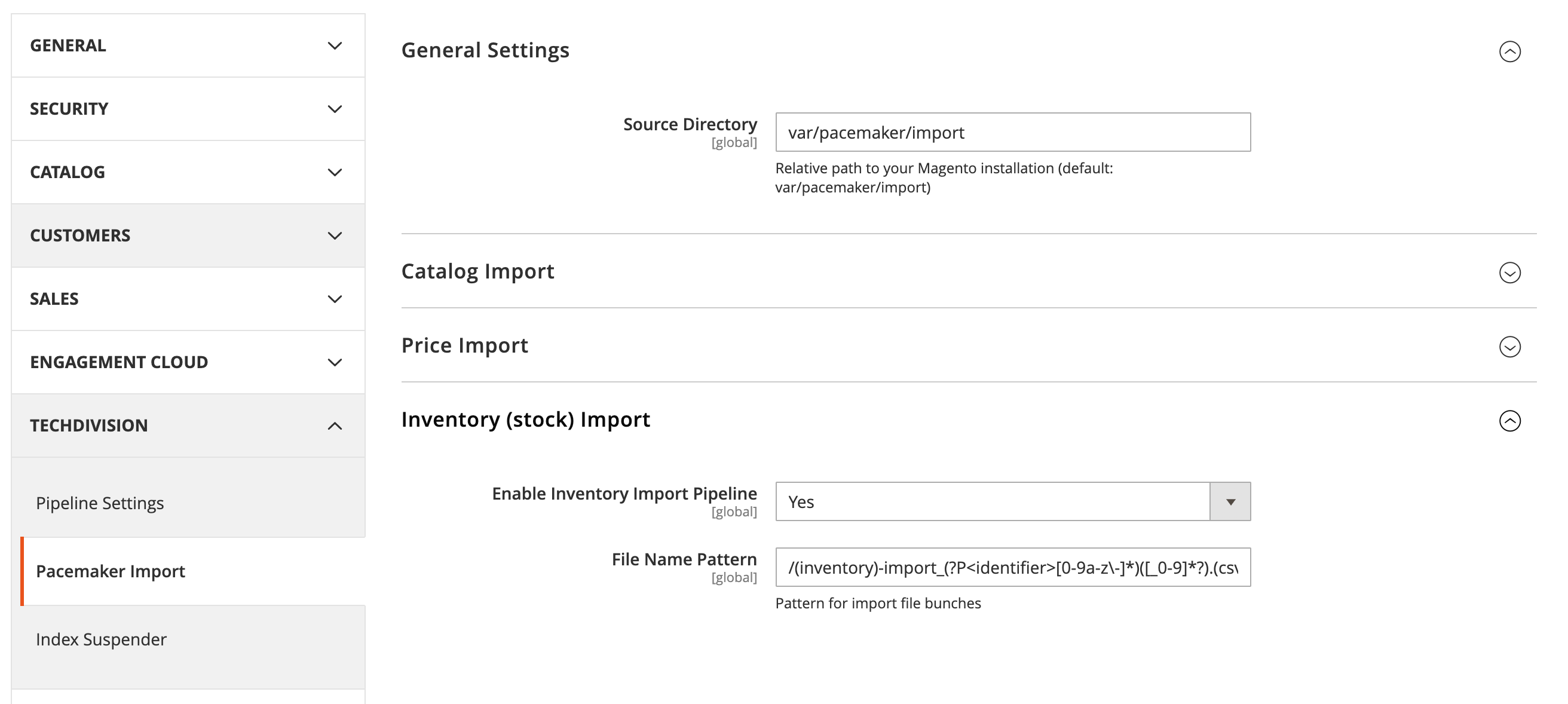 config inventory import