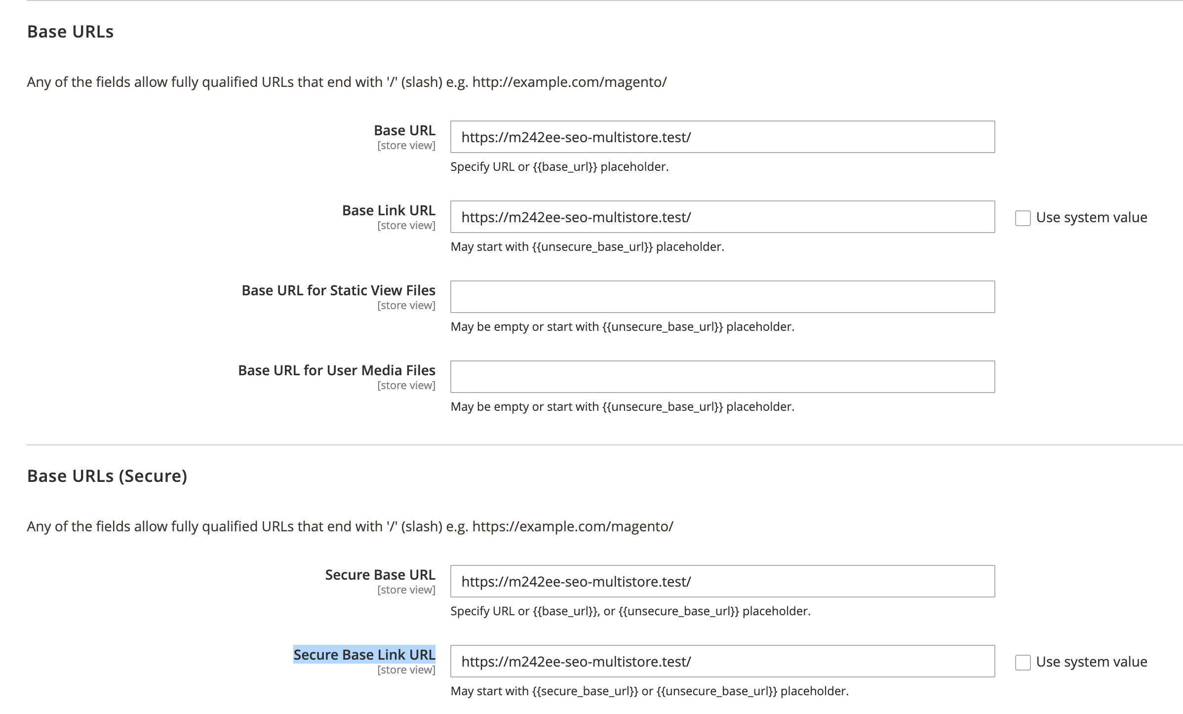 usecase set base url main