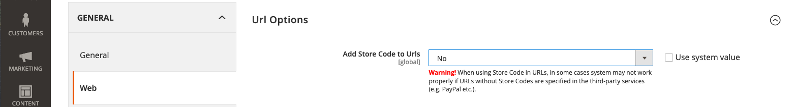 usercase magento store code no